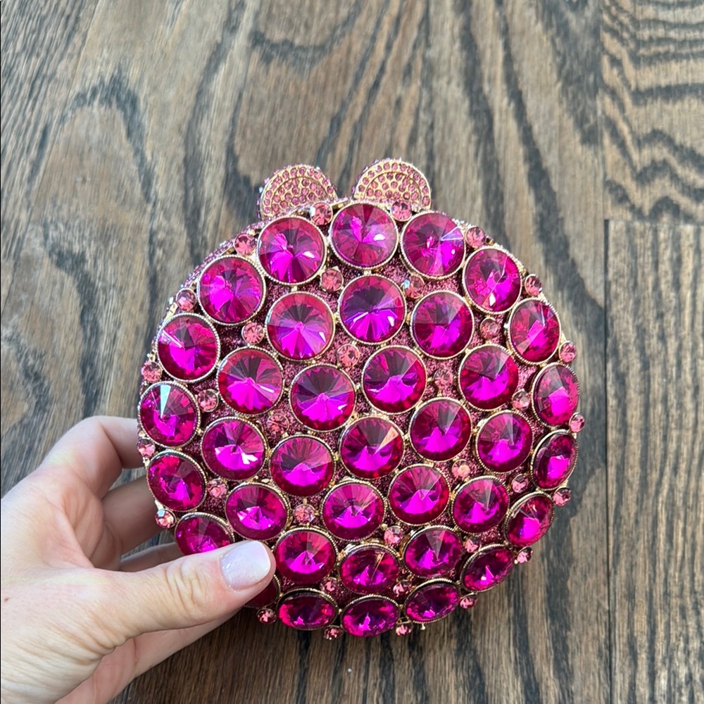 Pink Gemstone Clutch